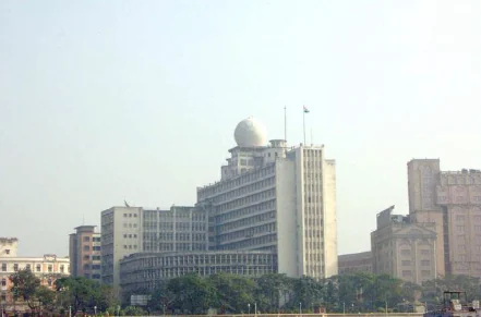 Radome installed atop a government administrative building in Chennai